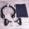Gym Cable Machine Attachment Set Triceps Pull Down Rope with Resistance Bands Handle and Carabiner Fitness Equipment