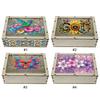 DIY 5D Diamond Painting Jewelry Box Wooden Box Diamond Art Jewelry Storage Case Diamond Painting Container Box for Women Girls