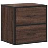 VidaXL Table de chevet murale chêne marron 40x31x39,5 cm, armoire, table d'appoint, armoire de lit, armoire de chevet, table 848732