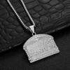Vintage Christian Cross The Last Supper Pendant Gold Silver Color Stainless Steel Oil Painting Necklace for Woman Man Jewelry