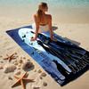 Custom Name Batman Catwoman Stylish Digital Printing Beach Towel Quick‑Drying Absorbent Blanket for Beach Pool Gym Travel