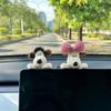 Plush Dog Dashboard Ornament: Cute Car Interior Decoration