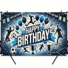 2D plane 1-piece birthday football banner birthday banner flag supplies