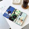 Милый мультяшный чехол для телефона с кошкой для Samsung S 24 Fe 25 Ultra Plus 20 Lite 21 30 22 23 24 22 Ultra 5G Fundas