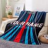 1PC Martini Custom Name Patterned Flannel Blanket Suitable For All Seasons For Home Decor Warmth And Comfort Gifts Holiday Present
