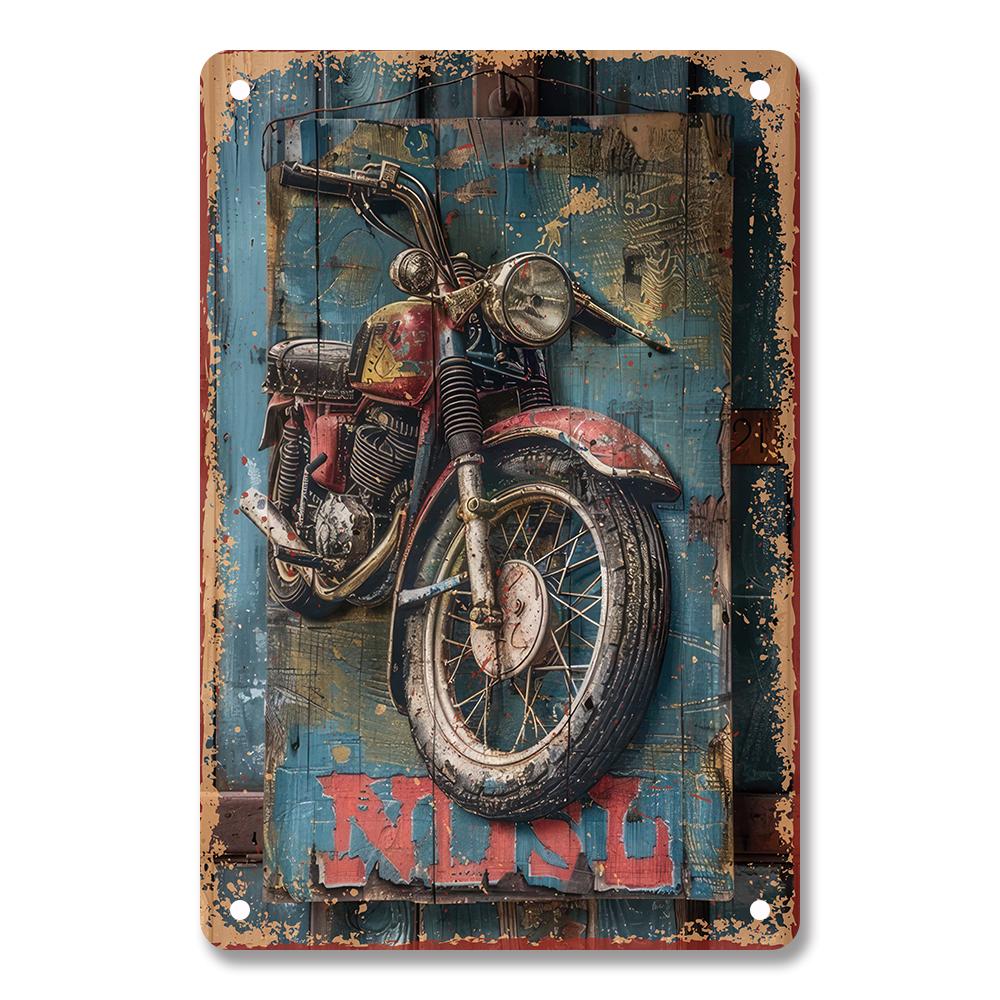 Vintage  Motorcycle  Metal Tin Signs Poster Plate Wall Decor for Home Bars Garage Cafe Clubs Retro Posters Plaque