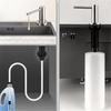 Диспенсер для мыла из нержавеющей стали для кухонной мойки, черный дозатор из АБС-пластика, дозаторы для моющего средства, жидкого мыла, лосьона, встроенная конструкция