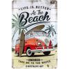 Nostalgic-Art Volkswagen VW Bulli Beach Tin Sign - Colorful Metal Vintage Wall Decor