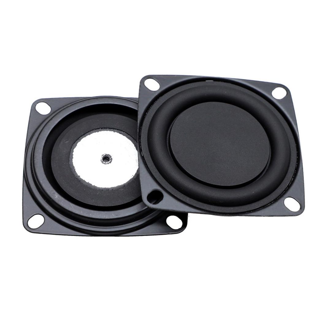 2Pieces 2Inch Bass Speaker Vibration Membrane Loudspeaker Rubber Edge and Iron Plate for Enhanced Sound Experience