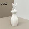 Artistic Reindeer Statue 3D Printed Sculpture, Modern Desktop Deer Figurine, Minimalist Unique Art Holiday Elk for Living Room Tabletop Shelf