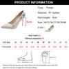 Fashion Chinese Style Embroidery Pumps Women Sexy Pointed Toe Stiletto Heel Party Shoes Woman Slip-On Pu Leather High Heels Shoes Ladies