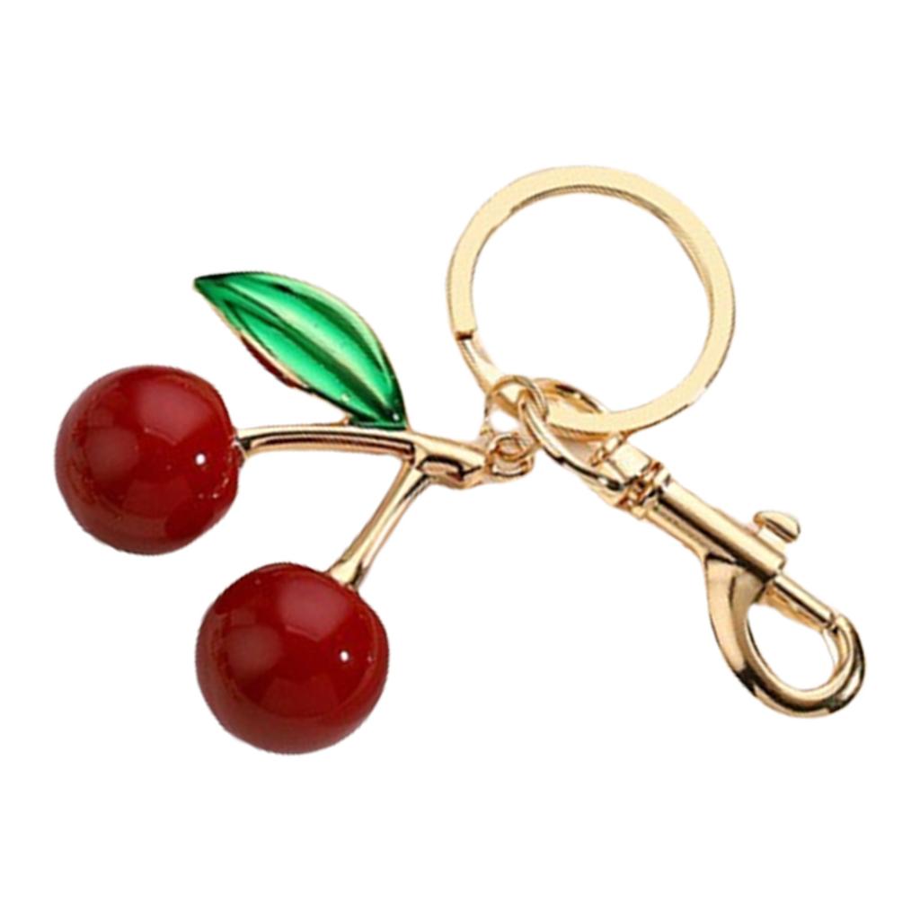 Unique Resin Cherry Pendant With Leopard Print Designs Purse Charm For Fashionable Women And Accessory Collectors