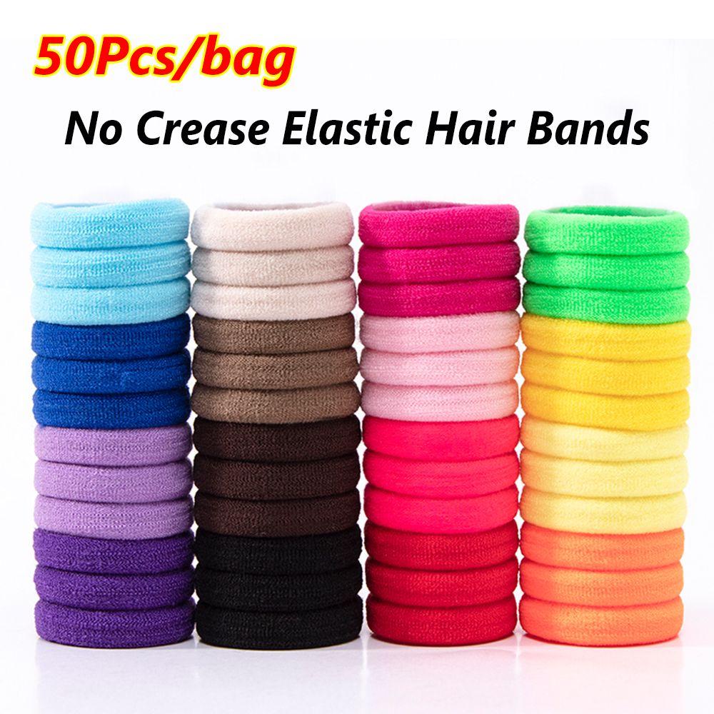 No-damage Nylon Hair Accessories Scrunchies Hair Rope Ties Rubber Bands Elastic Hair Bands