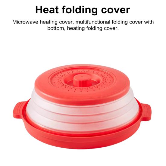 Крышка от брызг в микроволновой печи Не содержит бисфенола-А, можно мыть в посудомоечной машине Вентилируемая складная крышка с подогревом Защитная пластина для пищевых продуктов с отверстием для крючка для микроволновой печи и посудомоечной машины