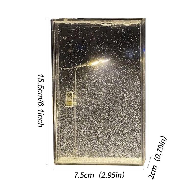 Маленький ночник Снежная сцена Уличный фонарь Набор для DIY Креативный Снежный вечер Переливающийся ночник Пакет материалов для ручной работы Лучшие подарки