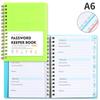 With Alphabetical Tabs Spiral Password Keeper Book Internet Address Organizer Logbook  Woman