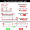 Thicken Plush Elastic Sofa Covers for Living Room Sectional Corner Furniture Slipcover Couch Cover 1/2/3/4 Seater Solid Color