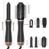 6 in 1 Hot Air Styler Brush 1000W Ionic Hair Dryer Brush Comb Volumizer One Step Hair Straightener and Curler Air Styler