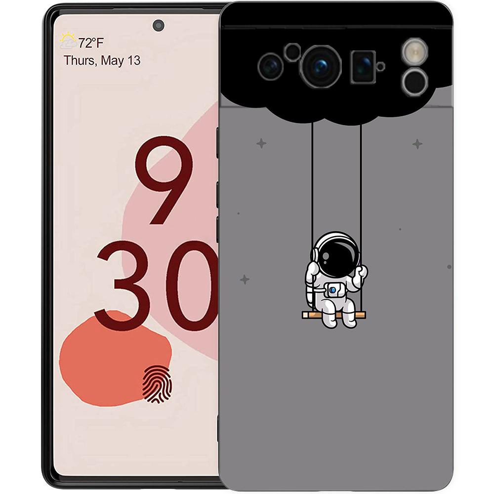 Чехол для телефона Google Pixel 10 Pro Pixel 9 Pro XL TPU Чехол Pixel 8 Pro 9A 8A 7A 7 6A 6 Pro Мягкая Обложка Милый Астронавт
