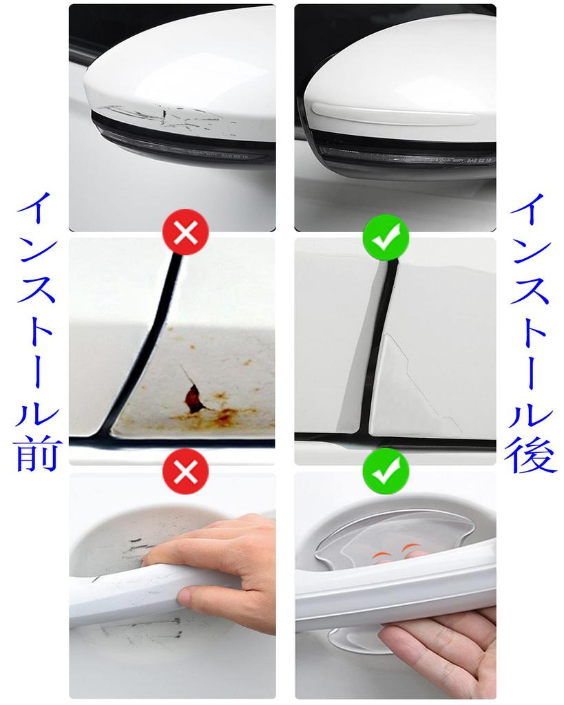 Door Handle Protector Transparent Fiat 500 (Hatchback) 500C (Cabriolet) 500X (Cabriolet) 500e (Cabriolet/Hatchback) Ducato