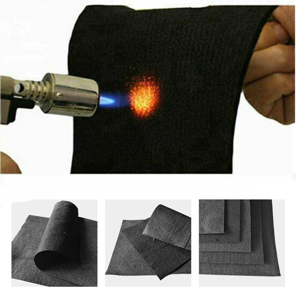 300*200mm High Temp Protective Sheet Torch Shield Pack Welding Protective Blanket Graphite Felt