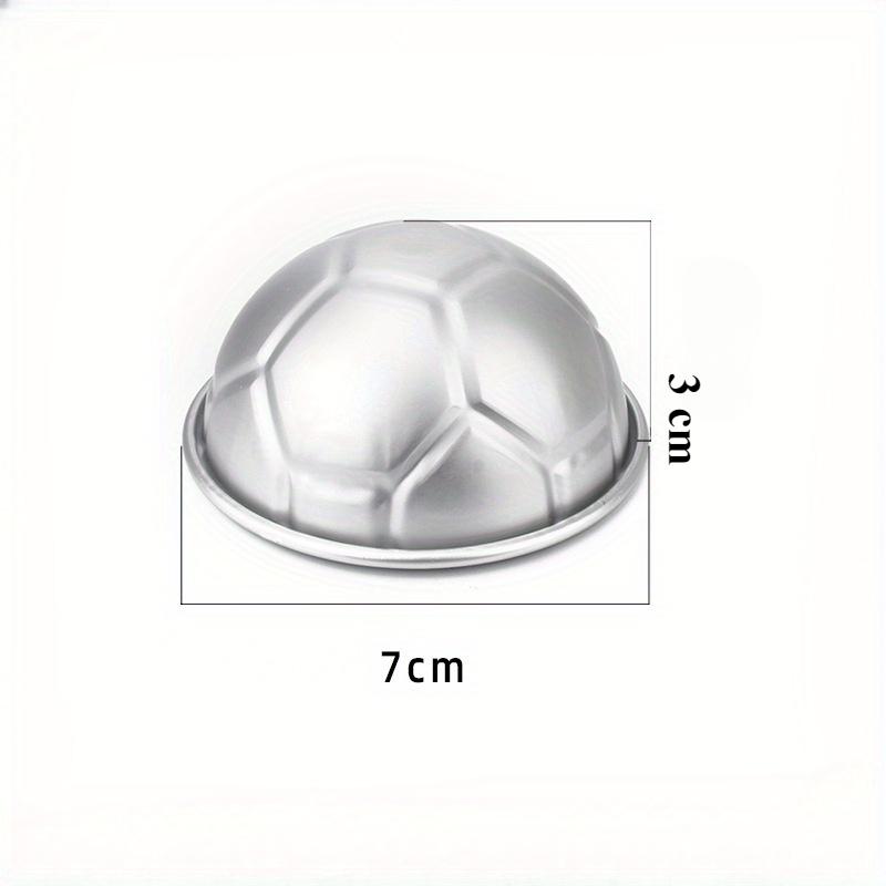 Форма для бомбочки для ванны 1 шт. DIY 3D форма футбольного мяча алюминиевая полукруглая форма для шоколада инструменты для выпечки