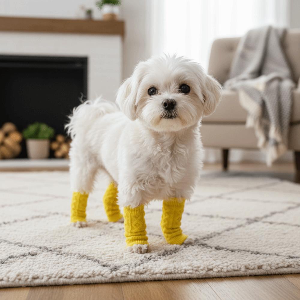 Warm Dog Leg Covers Elastic Knitted Dog Leg Warmer Puppy Leg Protector Pet Socks  Leg Protection