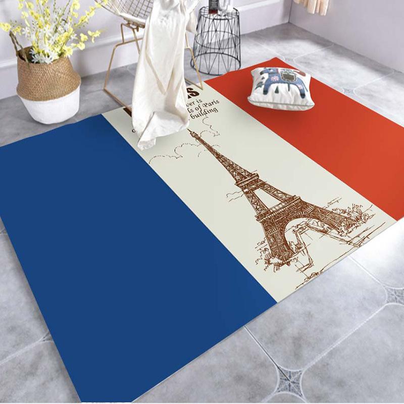 National Flag Floor Mat Entrance Shoe Changing Area Foot Mat Dirt Resistant and Non Slip Mat Washable Bathroom Floor Mat