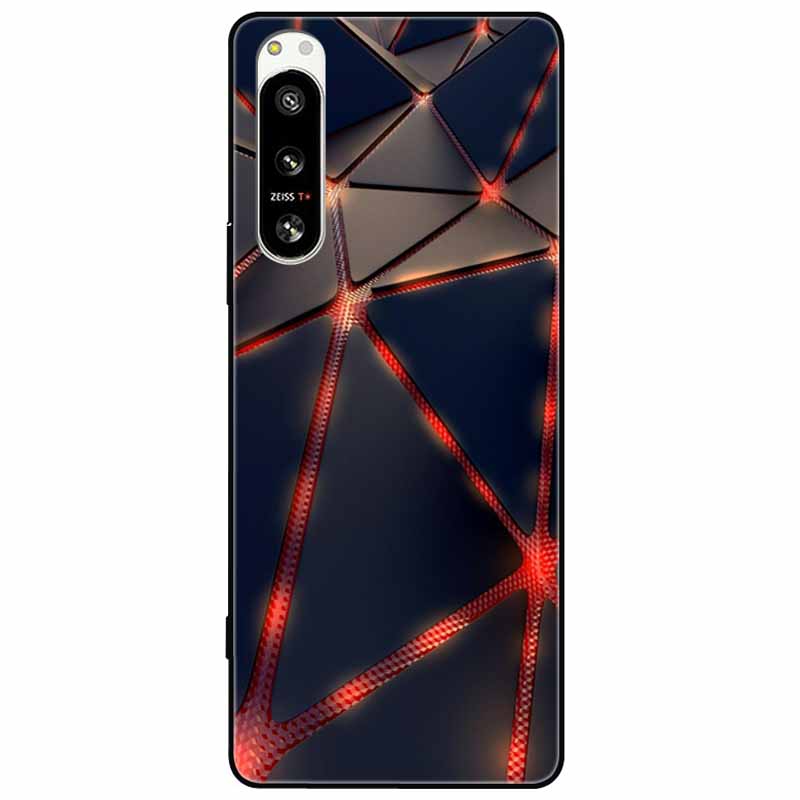 For Sony Xperia 5 IV / 1 IV Case 10IV Soft Silicone Flower Phone Back Cases For Sony Xperia 10 IV V Cover 5IV TPU Bumpers 10V