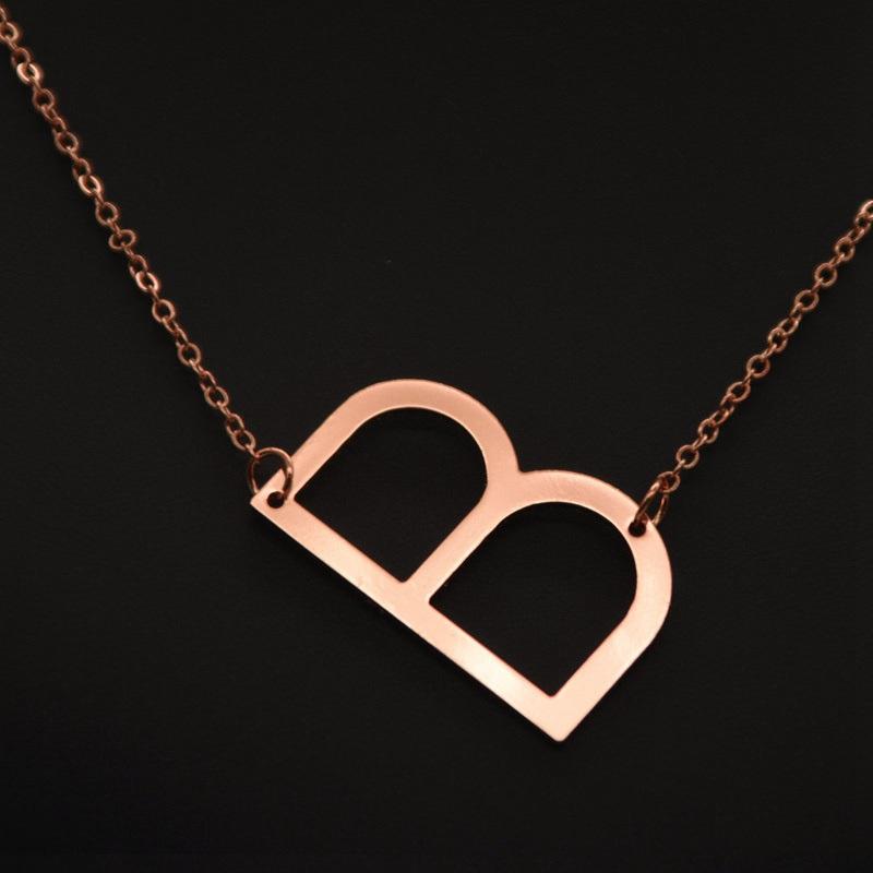 Женское ожерелье из 26 английских букв с орнаментом, пульсирующая цепочка, персонализированное ожерелье с буквами