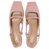 Zara Новогодняя коллекция Удобные Элегантные Массивные Каблуки 3,5 см Женские Каблуки Розовые 11831410