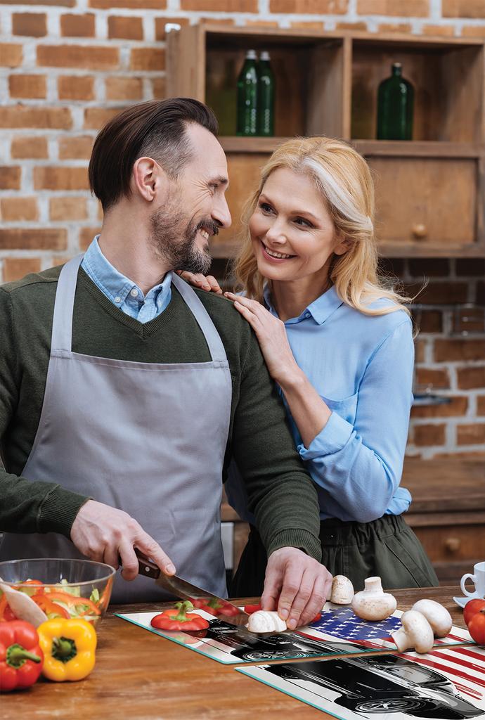 SZKLANA PŁYTA OCHRONNA NA KUCHENKĘ 90x52 AUTO