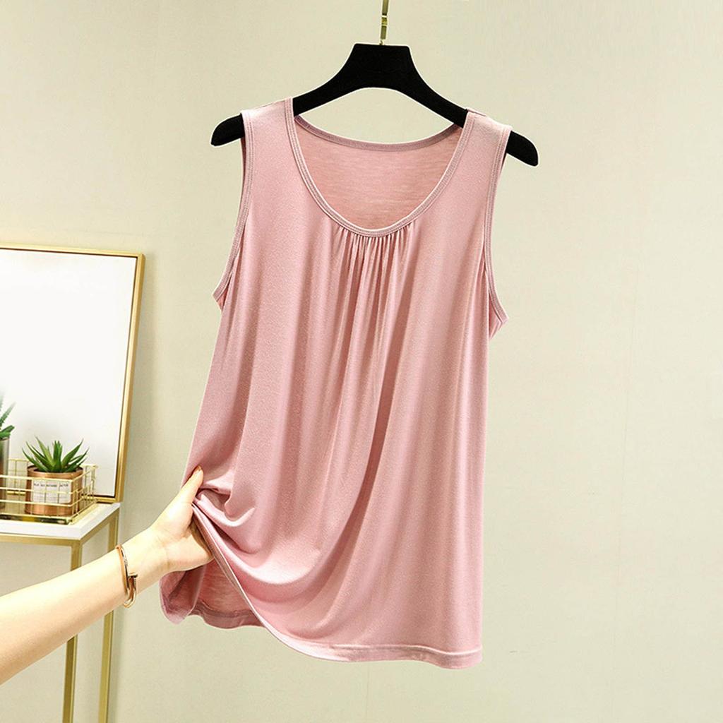 Женский свободный повседневный и удобный летний внутренний длинный однотонный базовый жилет