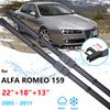 3x For Alfa Romeo 159 2005~2011 Front Rear Wipers Blades Set Kit Back Window Windshield Windscreen Brushes Washers