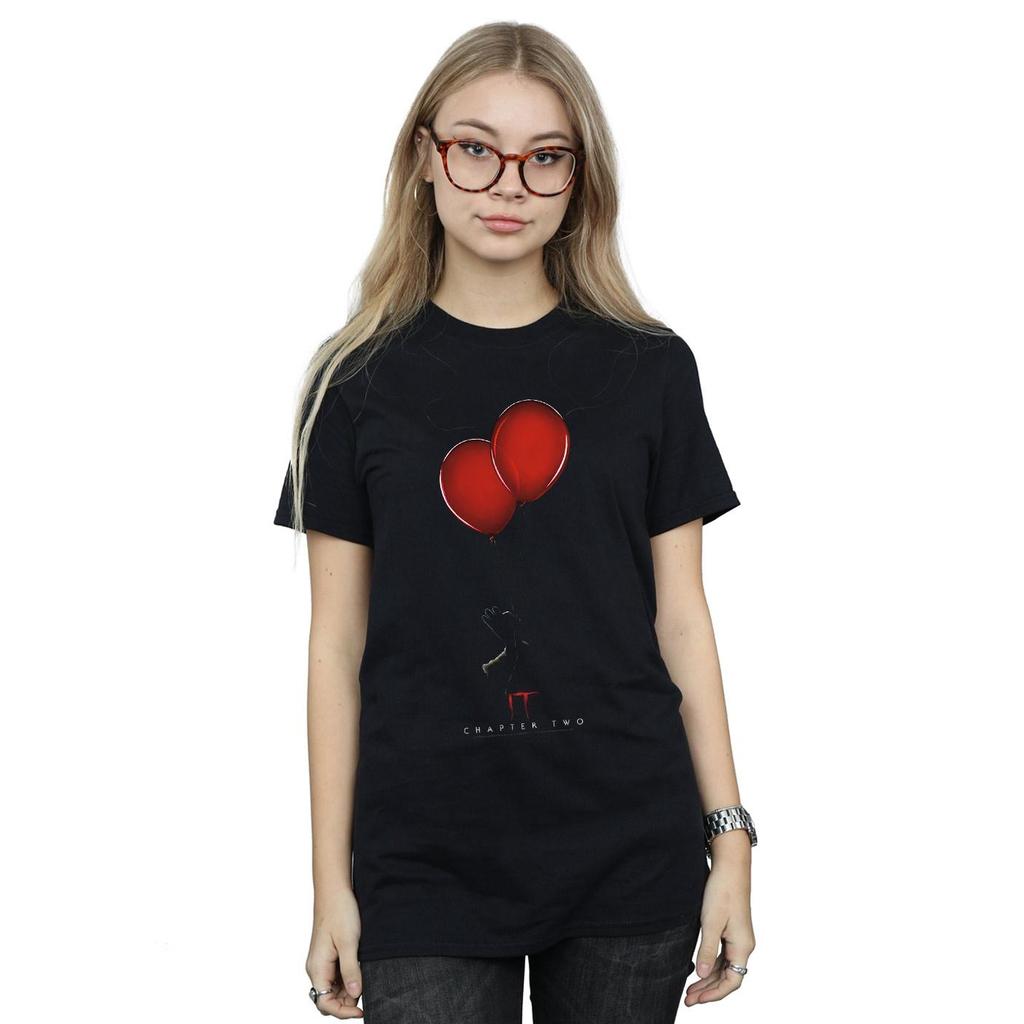 It Chapter 2 Womens/Ladies Hand With Balloons Cotton Boyfriend T-Shirt