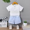 Ma&baby 0-3Y Toddler Infant Kid Baby Boy Clothes Sets Soft Short Sleeve T-shirt Tops Striped Shorts Summer Outifts Clothing
