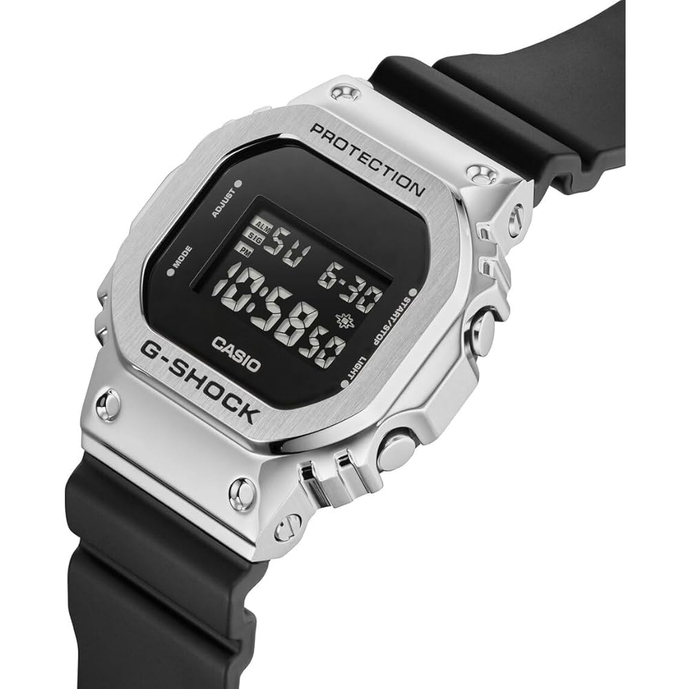 Мужские цифровые кварцевые часы Casio G-Shock GM-5600U-1 Черный корпус из смолы Водонепроницаемость 200 м