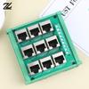 Для клеммного блока-адаптера с разъемом RJ45 8p8c Ethernet и 9 винтовыми клеммами, с конструкцией для монтажа на DIN-рейку, для сетевых подключений