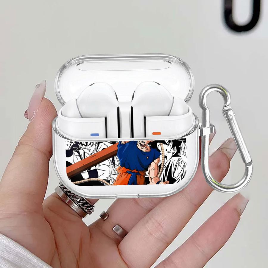 Clear Earphone Cases Cover With Hook Case For Samsung Galaxy Buds 3Pro 3 FE 2Pro 4 Pro 2 Live 4Pro D-ragonS B-allS