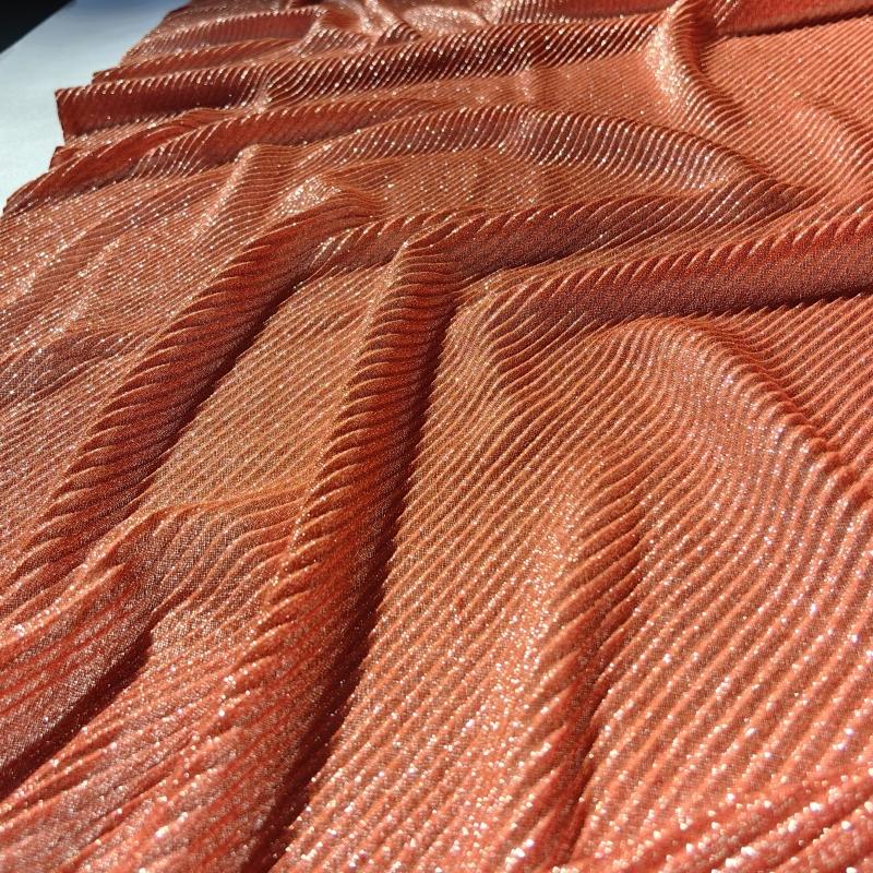 Женский плиссированный шарф жатый хлопок длинный шарф-муфта мятая шаль женский хиджаб мерцание золотой нити мусульманский хиджаб