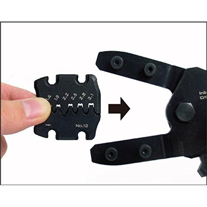 ENGINEER Dice-Exchange Precision Crimping Pliers Crimping Tool Open Barrel Medium Terminal PAD-12 Orange