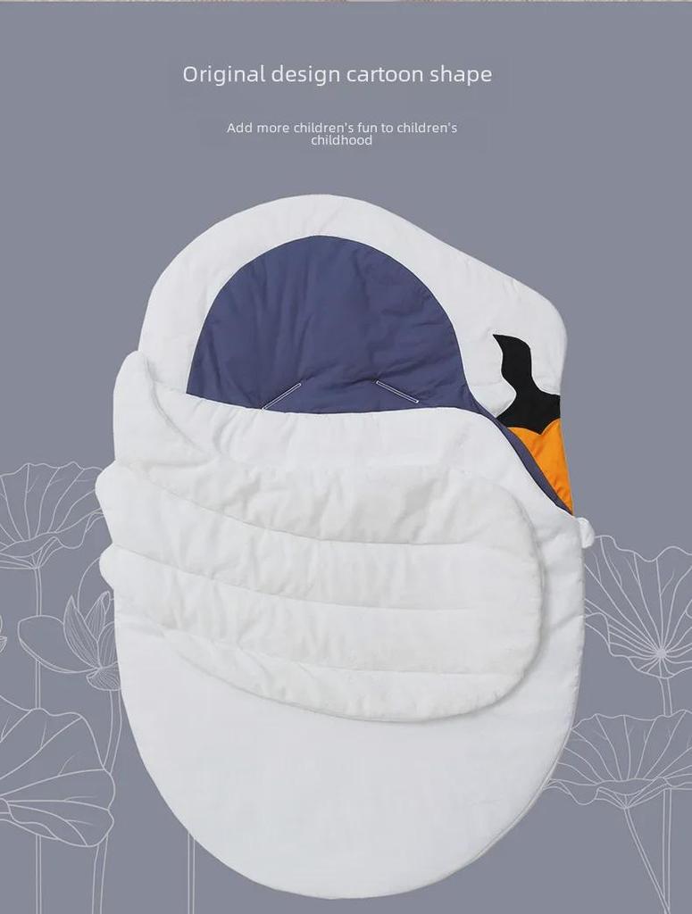 Inxiuli Baby Sleeping Bag - Cartoon Cotton, Warm & Cozy for 0-18 Months, Suitable for Autumn/Winter or Air Conditioning.