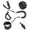 TPU Black Elastic Water Sports Foot Rope Surfing Paddle Board Ankle Spring Traction Strap