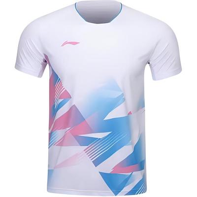 Li Ning Club Series Sports Casual Minimalist Badminton Wear Men Sportswear Standard-White AAYU233-2