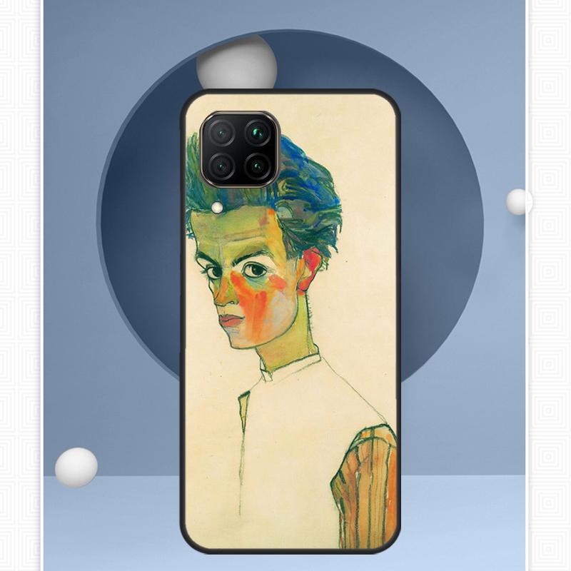 Чехол Egon Schiele для Huawei Nova 12i 12s 11i 8i Y91 Y60 Y70 Y72 Y90 Y61 9 10 SE P20 P40 Lite P30 P60 Pro