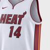 Jordan Miami Heat Alphanumeric Print Basketball Jersey Men Tops White DN2083-101
