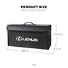 BJYL6 Car Trunk Organizer Box Leather Folding Storage Bag For Lexus GS IS LS500h ES260 ES300h RX350h NX260 UX260 LM LC RZ450e TX RC CT