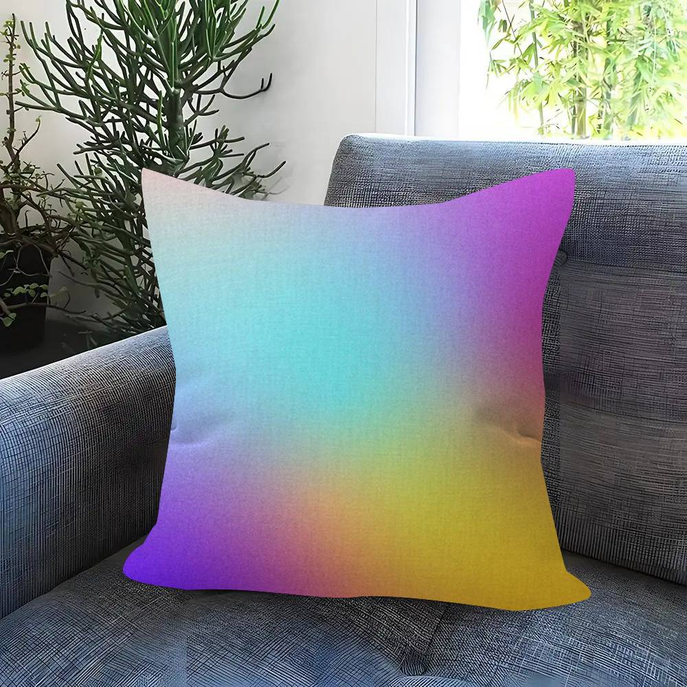 Gradient Halo Vintage Cushion Cover Car Throw Pillow Case For Sofa Car Christmas Gift 40x40cm 45x45cm