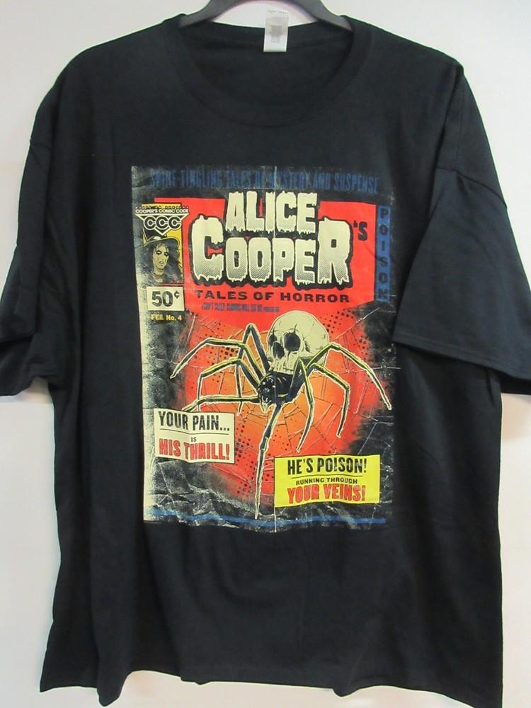 ALICE COOPER OFFICIAL MERCH COMIC BOOK BAND CONCERT MUSIC 3XL / XXXL Unisex T-Shirt