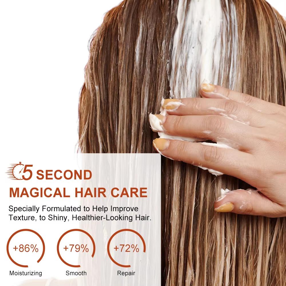 120/60 мл Волшебная маска для волос Аргановое масло Уход за волосами Крем Восстановление сухих вьющихся повреждений Кератиновое лечение Маски Мягкие блестящие для волос PURC